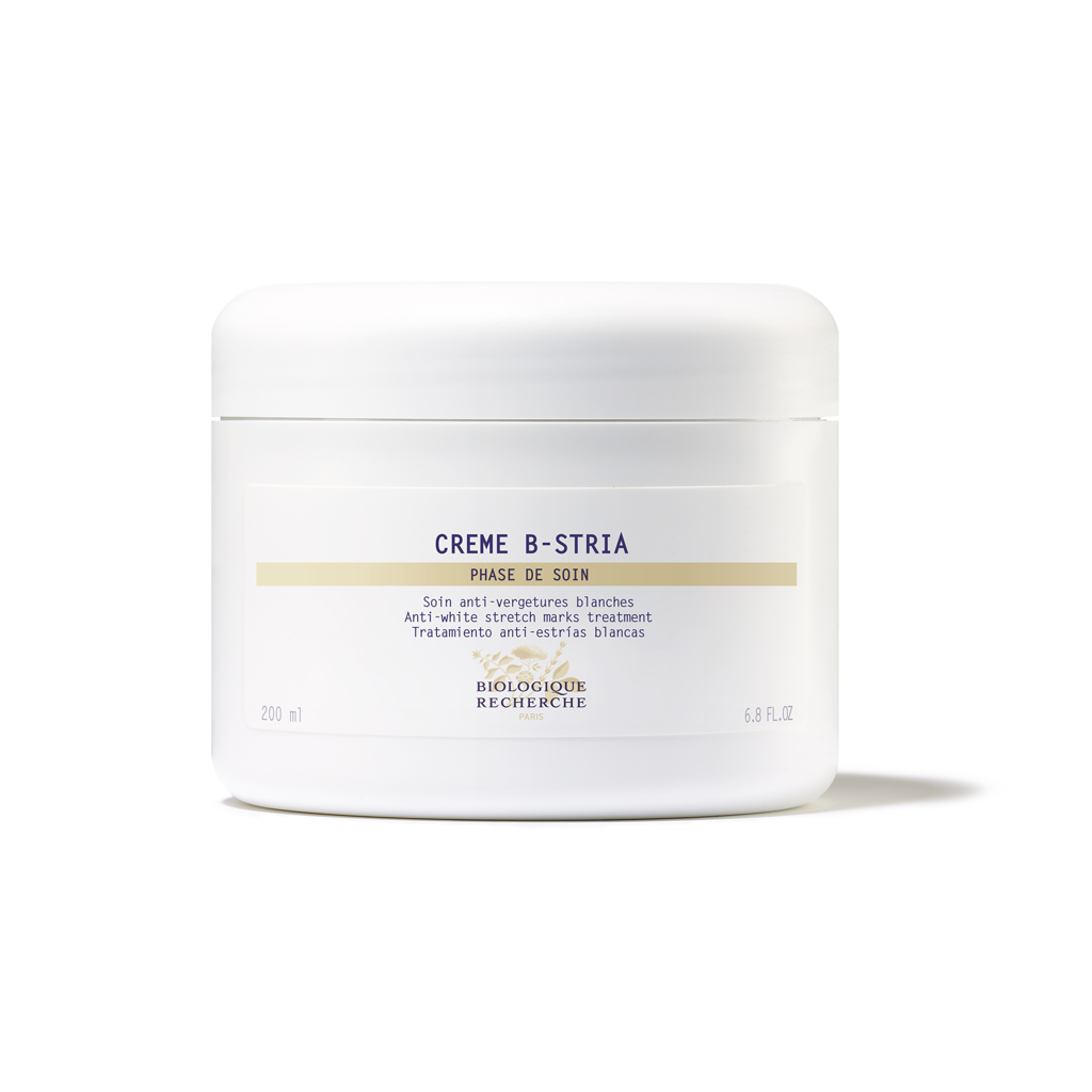 Biologique Recherche Crème B-STRIA white stretch mark body treatment on a white background