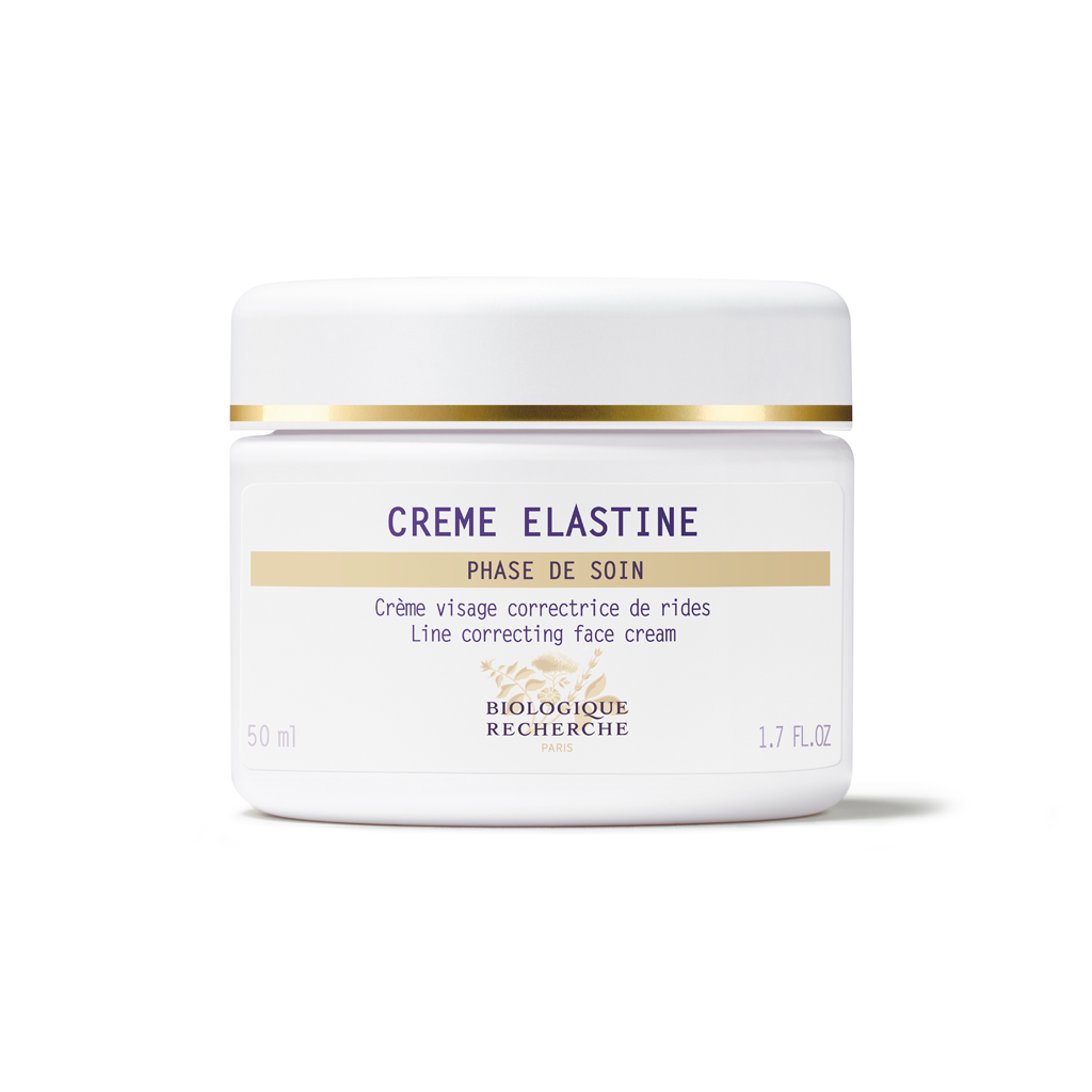 Biologique Recherche Crème Elastine anti-wrinkle face cream on a white background