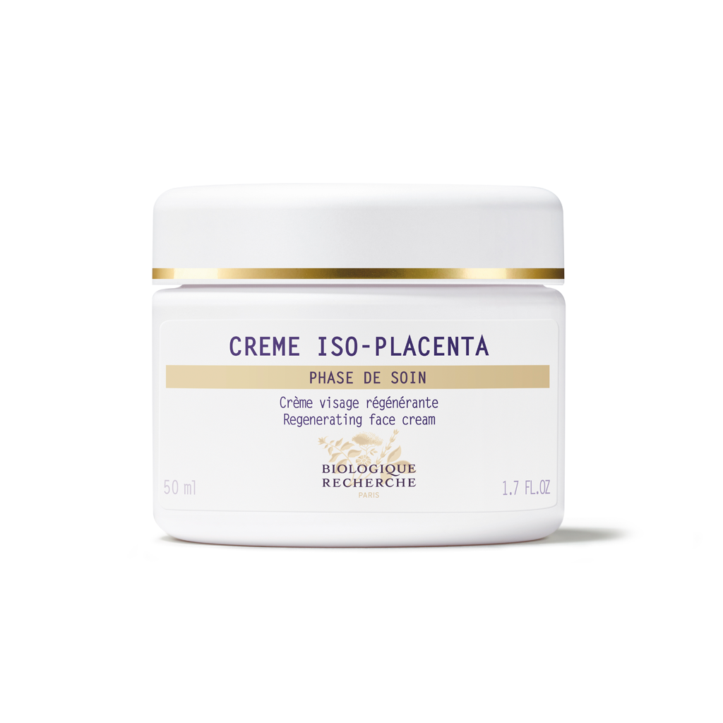 Biologique Recherche Crème ISO-Placenta regenerating face cream on a white background