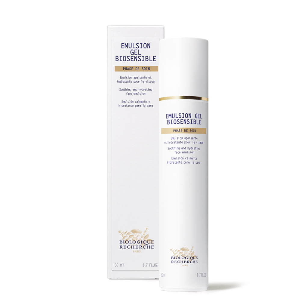 Biologique Recherche Emulsion Gel Biosensible soothing face gel on a white background
