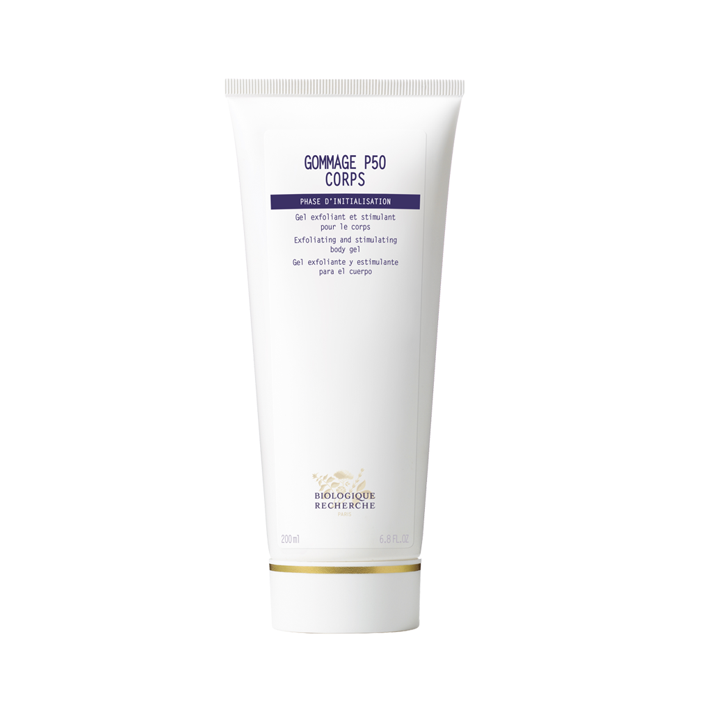 Biologique Recherche Gommage P50 Corps exfoliating body gel on a white background