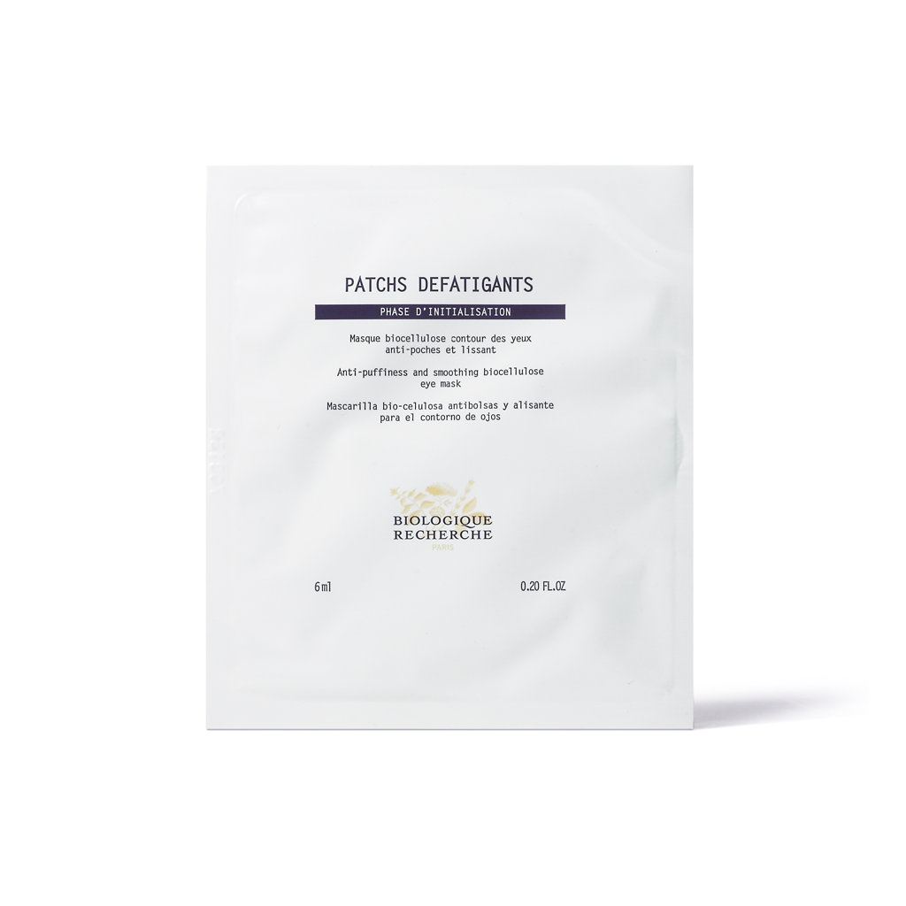 Biologique Recherche Patchs Défatigants anti-fatigue biocellulose eye contour patches on a white background